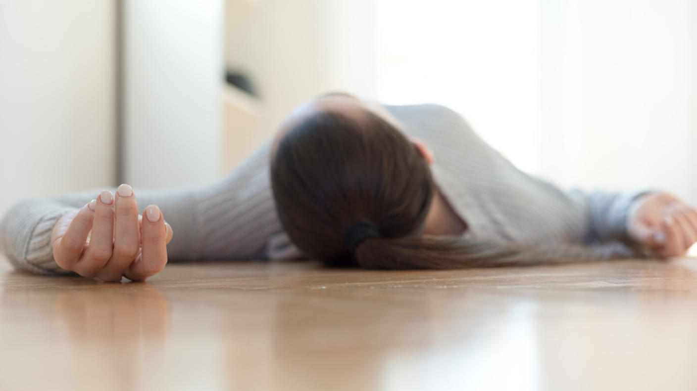 Person lying on the floor